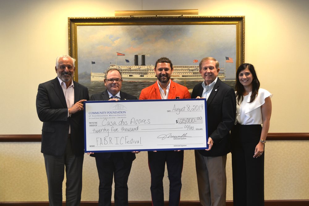 John Vasconcellos, President at Community Foundation of Southeaster MA, Francisco J. Viveiros, President at CANI, Michael Benevides, Vice President of CANI, William R. Eccles, Jr. President & CEO of B