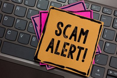 scam alert notice