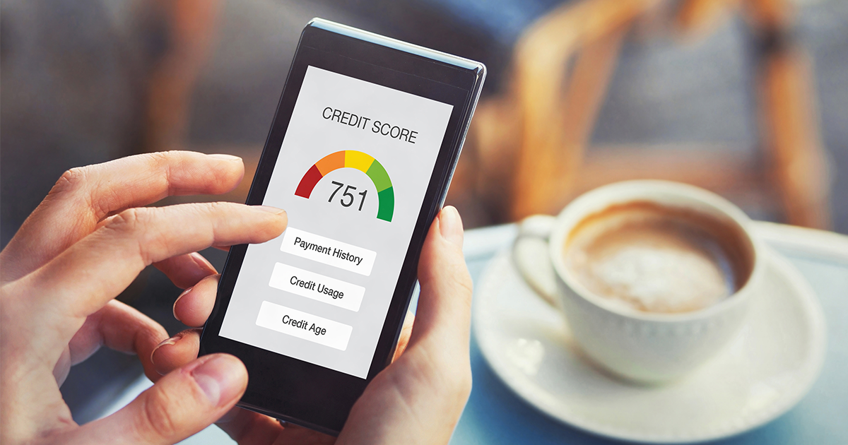 credit score on phone